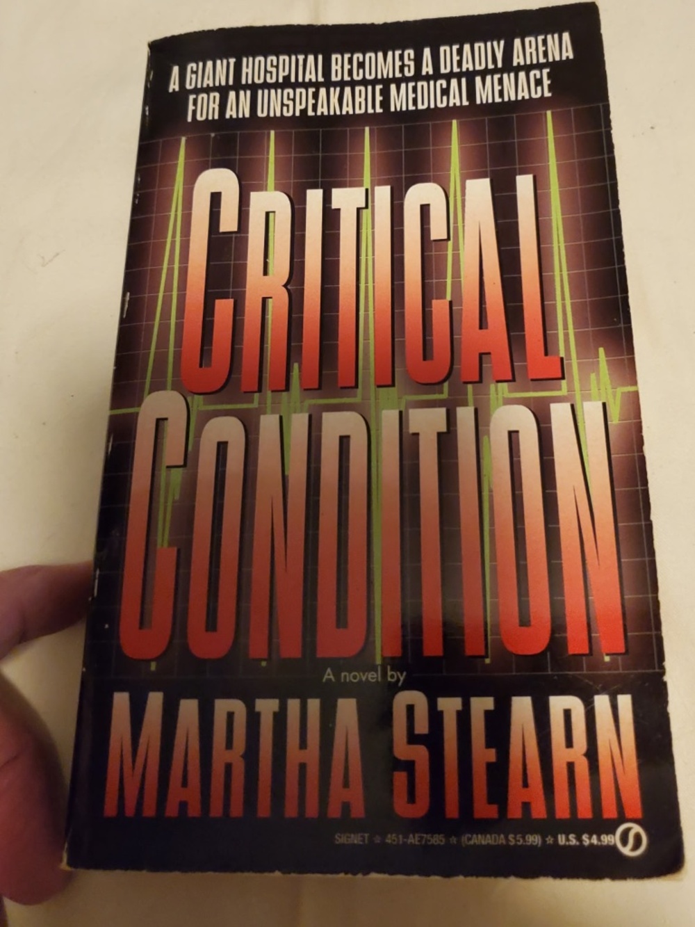 Book Critical condition by Martha Stearns
